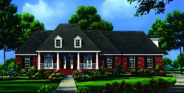 Full Rendering for House Plan #211062