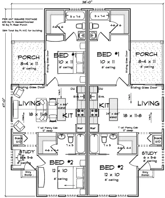 Main Floor Plan for House Plan #244831
