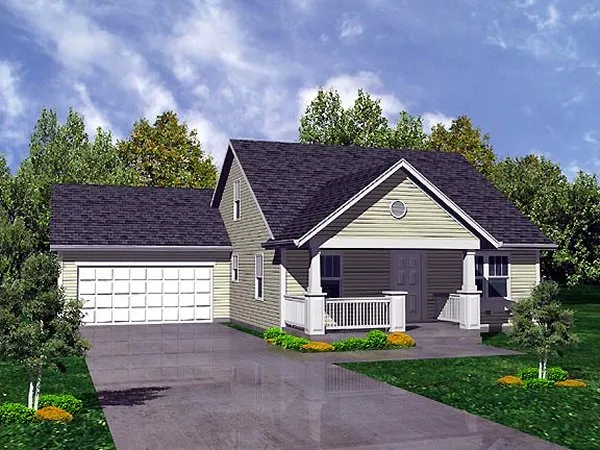 Full Rendering for House Plan #293000
