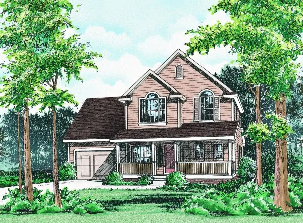 Full Rendering for House Plan #153176