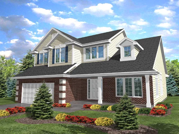 Full Rendering for House Plan #298022