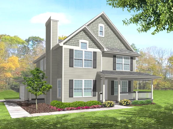 Full Rendering for House Plan #291622