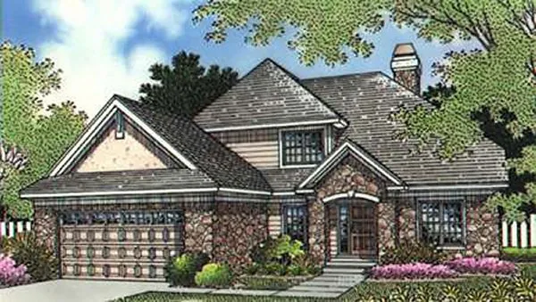 Full Rendering for House Plan #293122