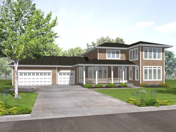 Full Rendering for House Plan #297262
