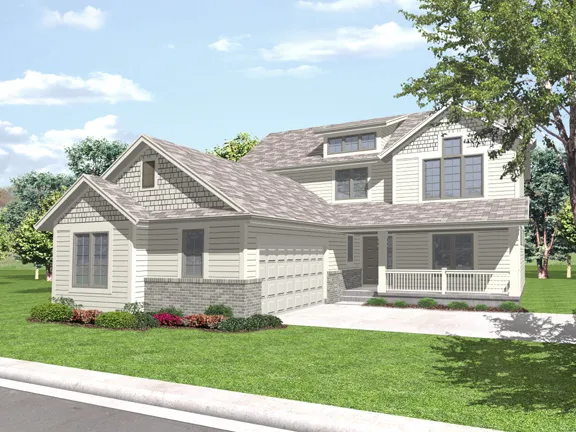 Full Rendering for House Plan #292822