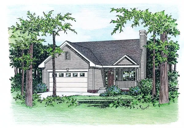 Full Rendering for House Plan #150576