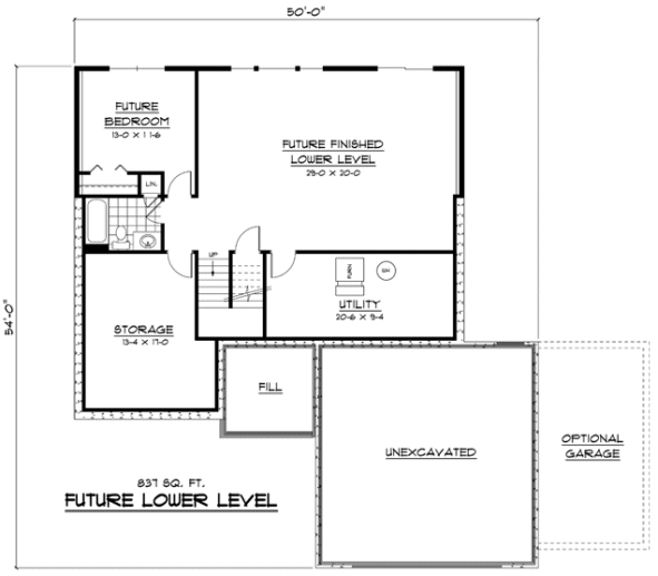 Basement Plan for House Plan #284031
