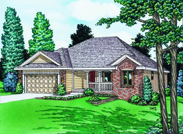 Full Rendering for House Plan #150908