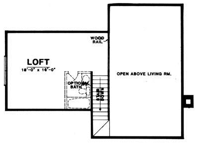 Attic Plan for House Plan #440521