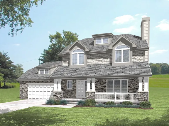 Full Rendering for House Plan #292032