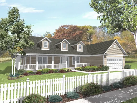 Full Rendering for House Plan #290232
