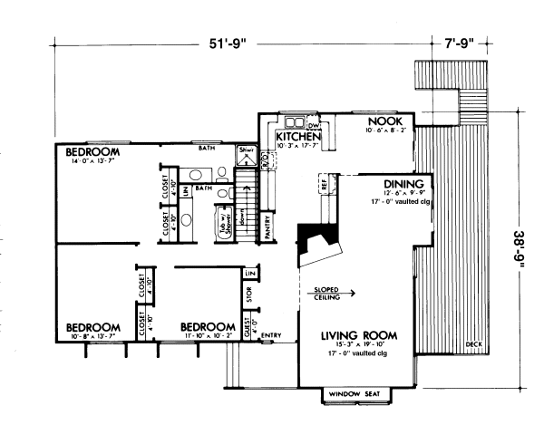Main Floor Plan for House Plan #295542