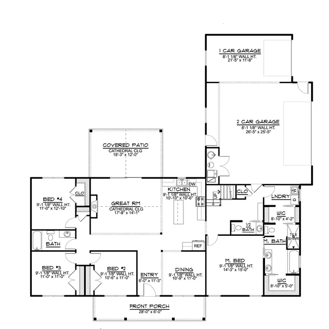 Main Floor Plan for House Plan #752991