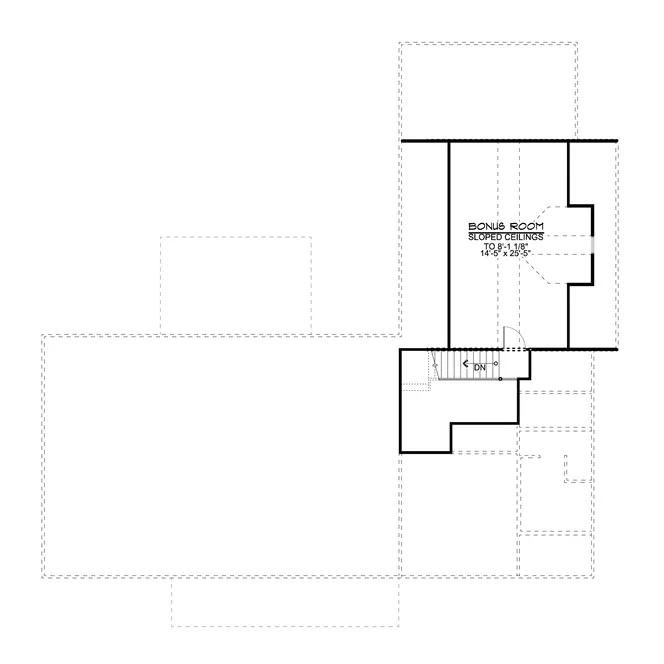 Attic Plan for House Plan #752991