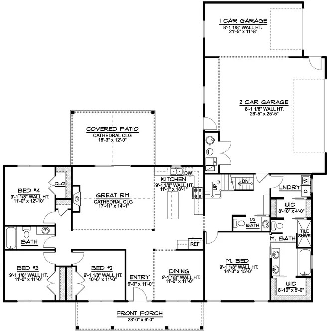 Basement Plan for House Plan #752991