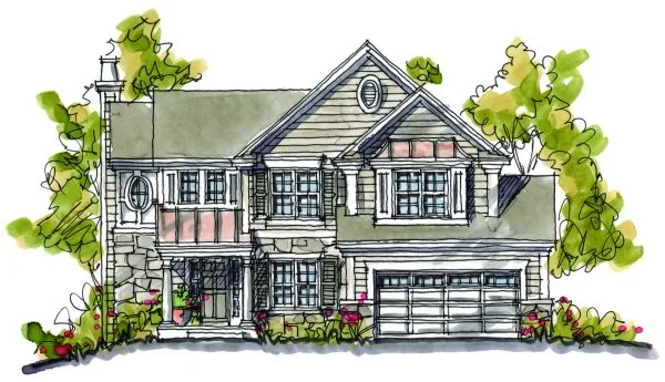 Full Rendering for House Plan #154258