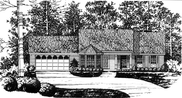 Full Rendering for House Plan #447380