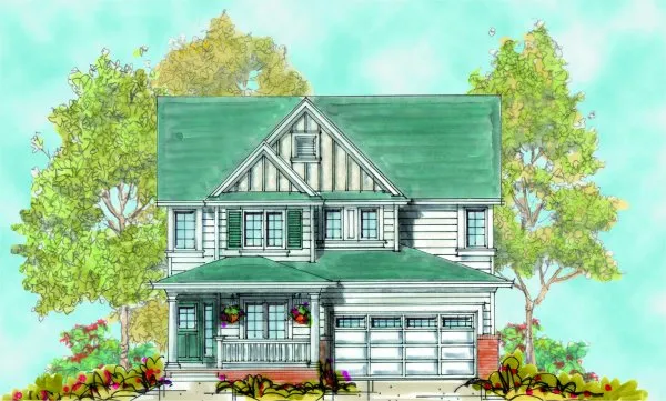 Full Rendering for House Plan #154268