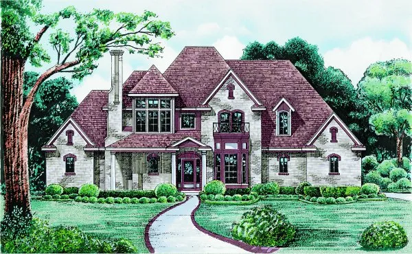 Full Rendering for House Plan #155619
