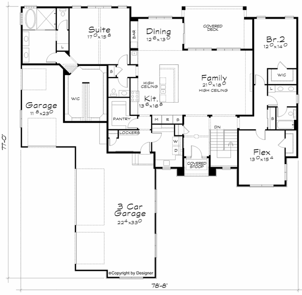Main Floor Plan for House Plan #152772