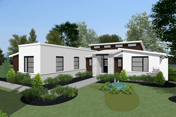 Right Elevation for House Plan #152772