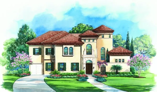 Full Rendering for House Plan #155529