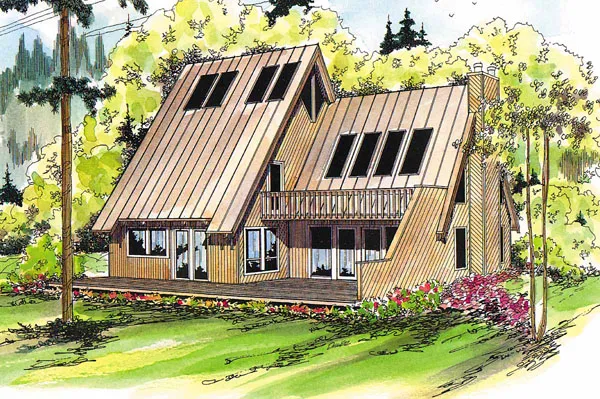 Full Rendering for House Plan #344301