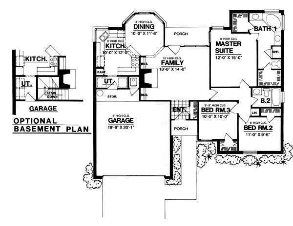 Main Floor Plan for House Plan #440031