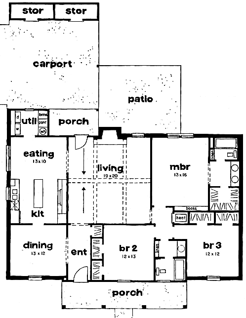 Main Floor Plan for House Plan #378570