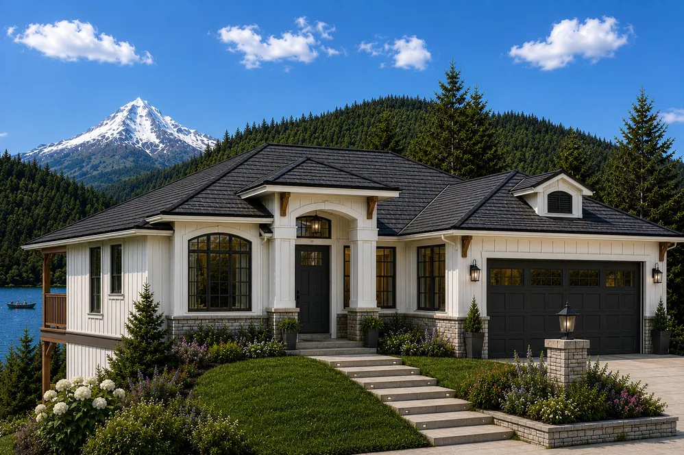 Full Rendering for House Plan #201550