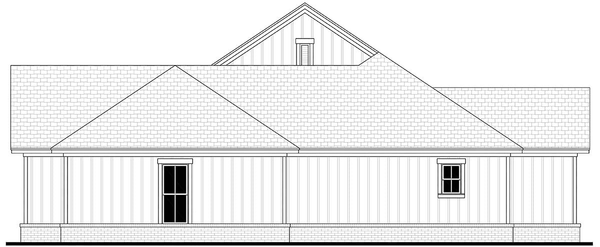 Right Elevation for House Plan #302591