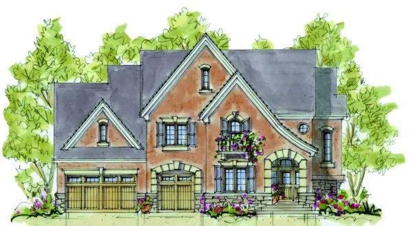 Full Rendering for House Plan #155512