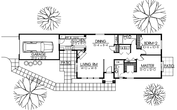 Main Floor Plan for House Plan #234129