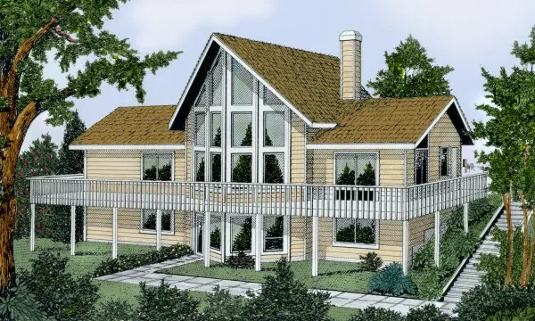 Full Rendering for House Plan #231022