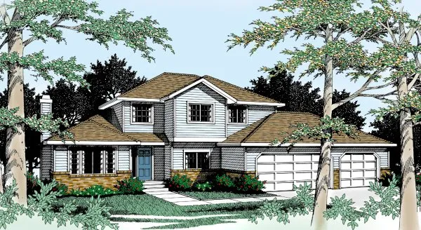 Full Rendering for House Plan #235022