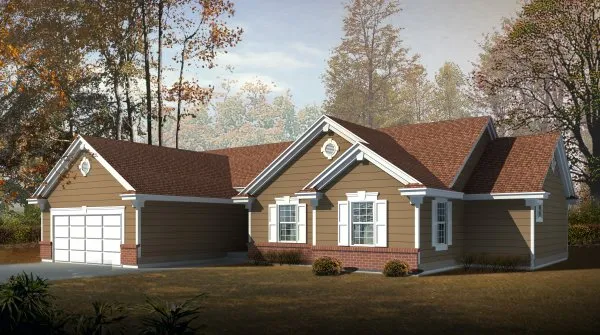 Full Rendering for House Plan #230115