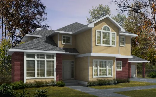 Full Rendering for House Plan #232129
