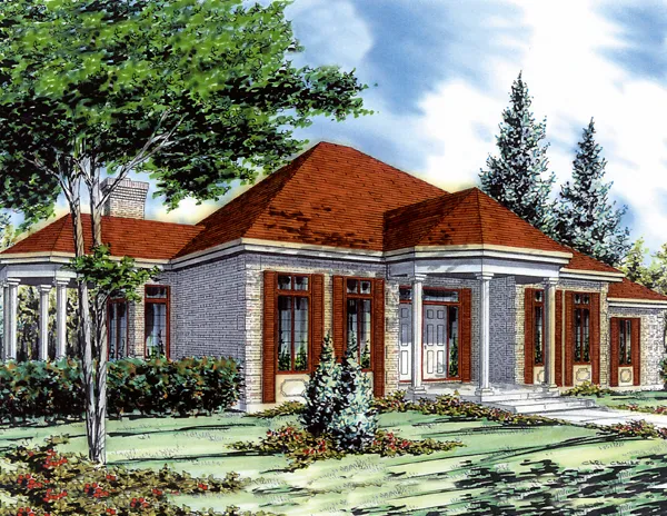 Full Rendering for House Plan #420613