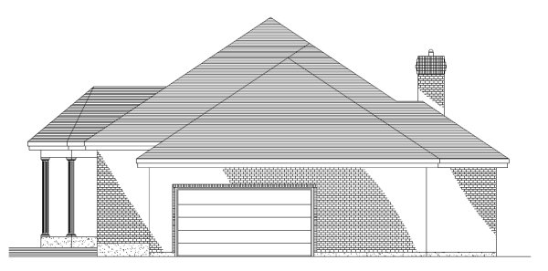 Right Elevation for House Plan #420613