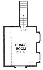 Attic Plan for House Plan #131424