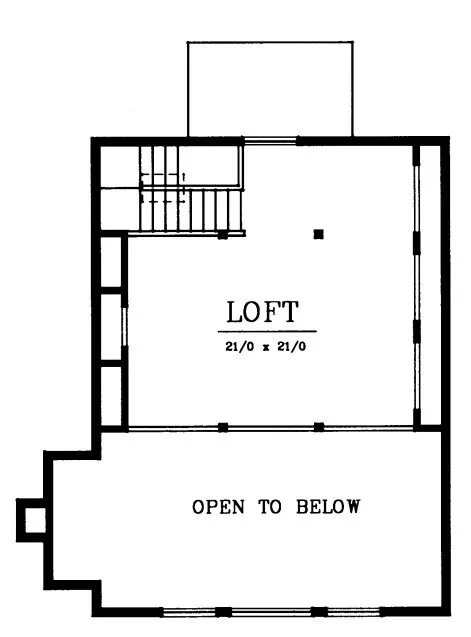 Second Floor Plan for House Plan #231239