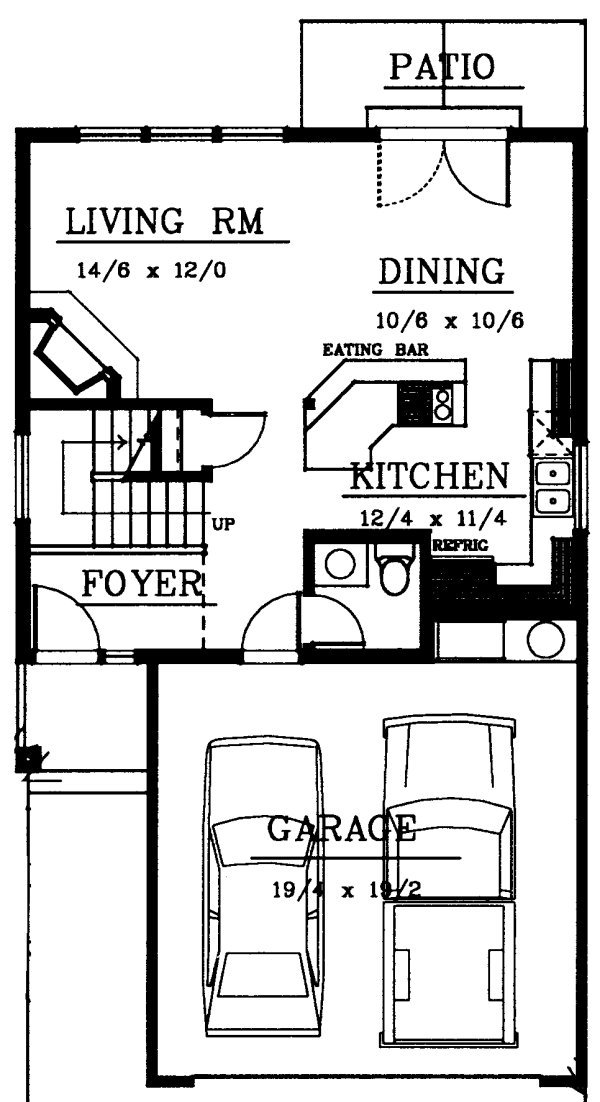 Main Floor Plan for House Plan #233249