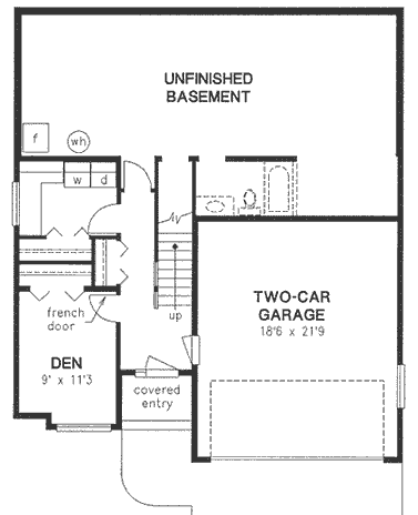 Basement Plan for House Plan #135113
