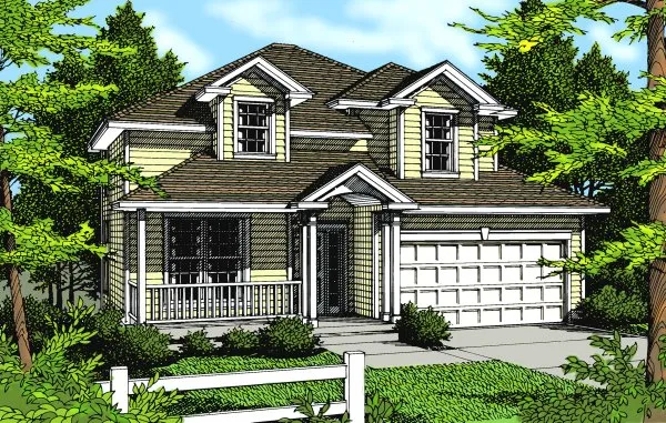 Full Rendering for House Plan #238249