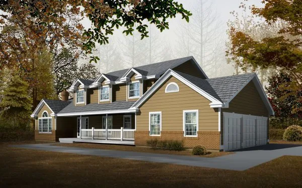 Full Rendering for House Plan #232124