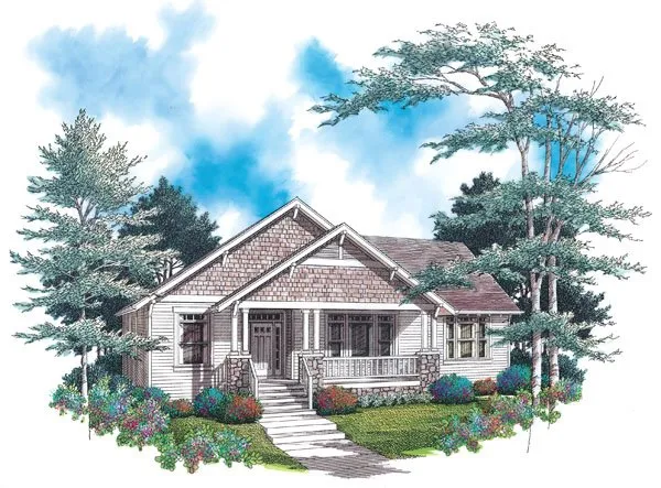 Full Rendering for House Plan #321142