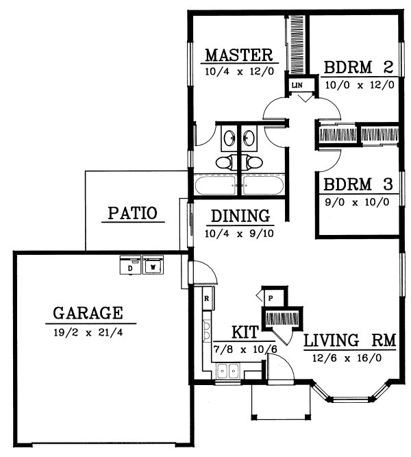 Main Floor Plan for House Plan #234115