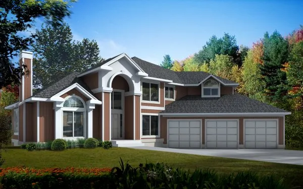 Full Rendering for House Plan #234225