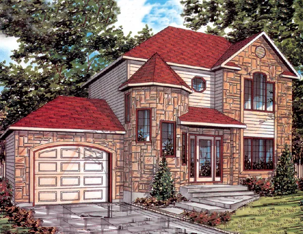 Full Rendering for House Plan #420923