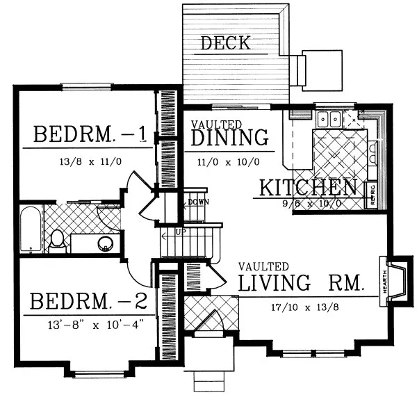 Main Floor Plan for House Plan #233015